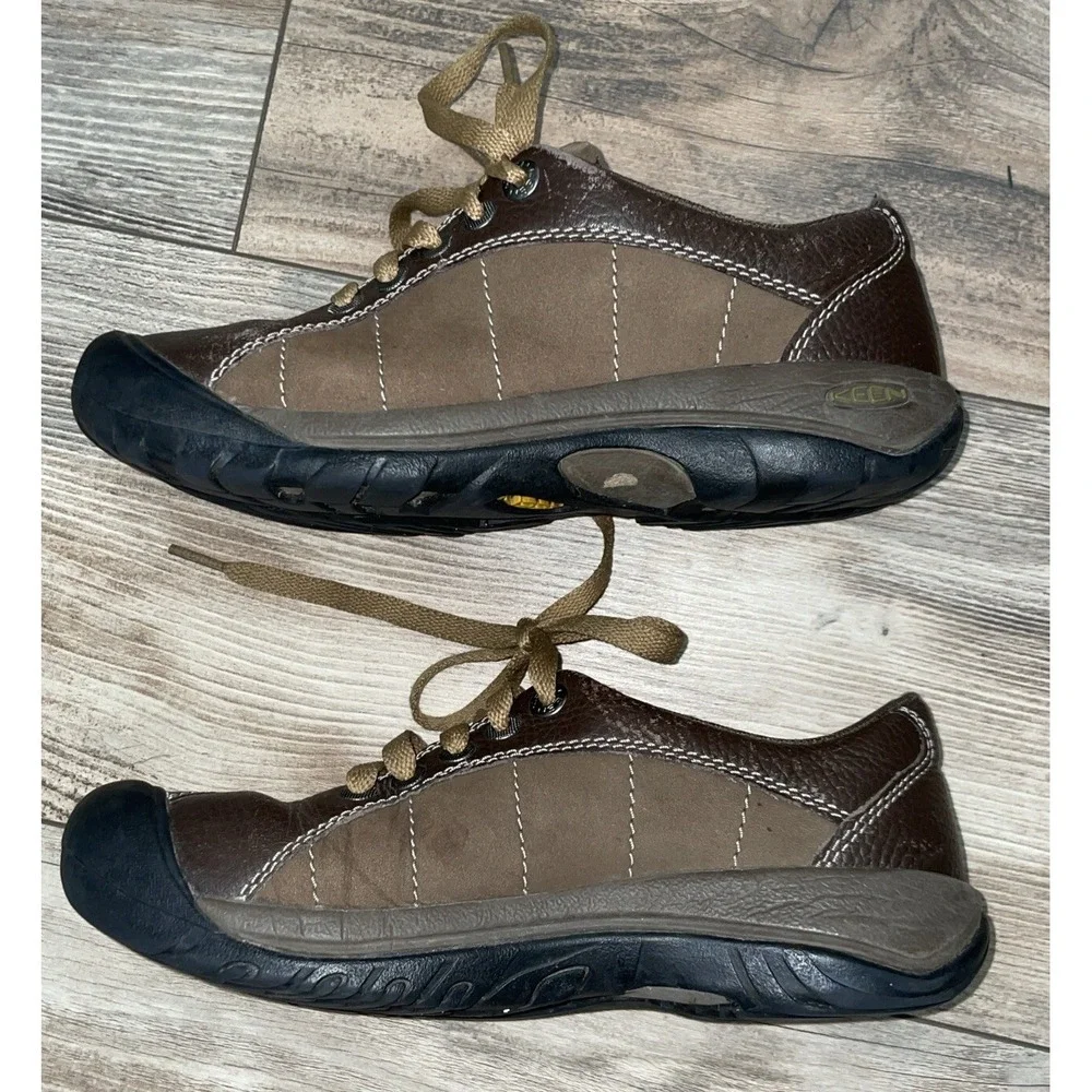 Keen Womens‎ Size 6 Presidio Cascade Brown Leather Lace Up Shoes Hiking
